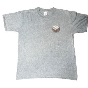 Vintage Disney World Mickey Mouse Gray Baseball T-Shirt adult size Medium